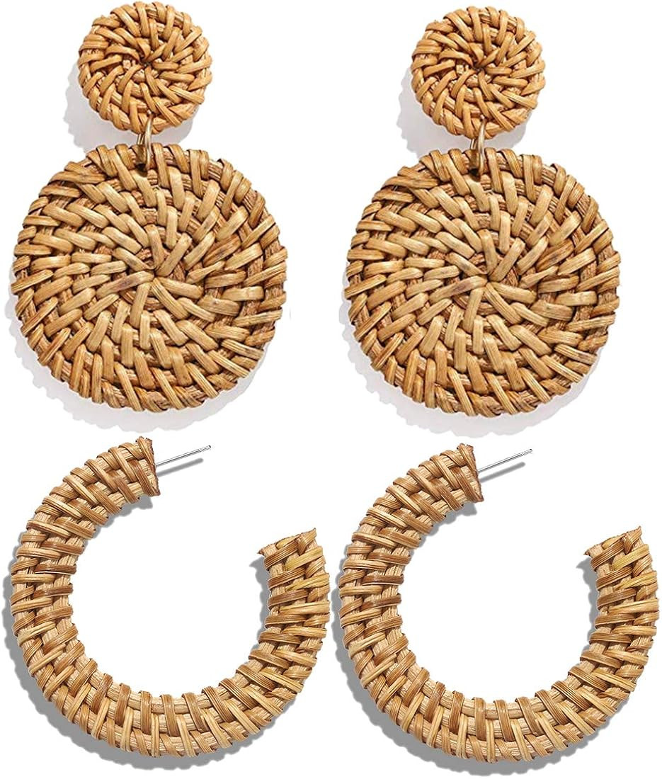 Rattan Earrings  | Amazon (US)