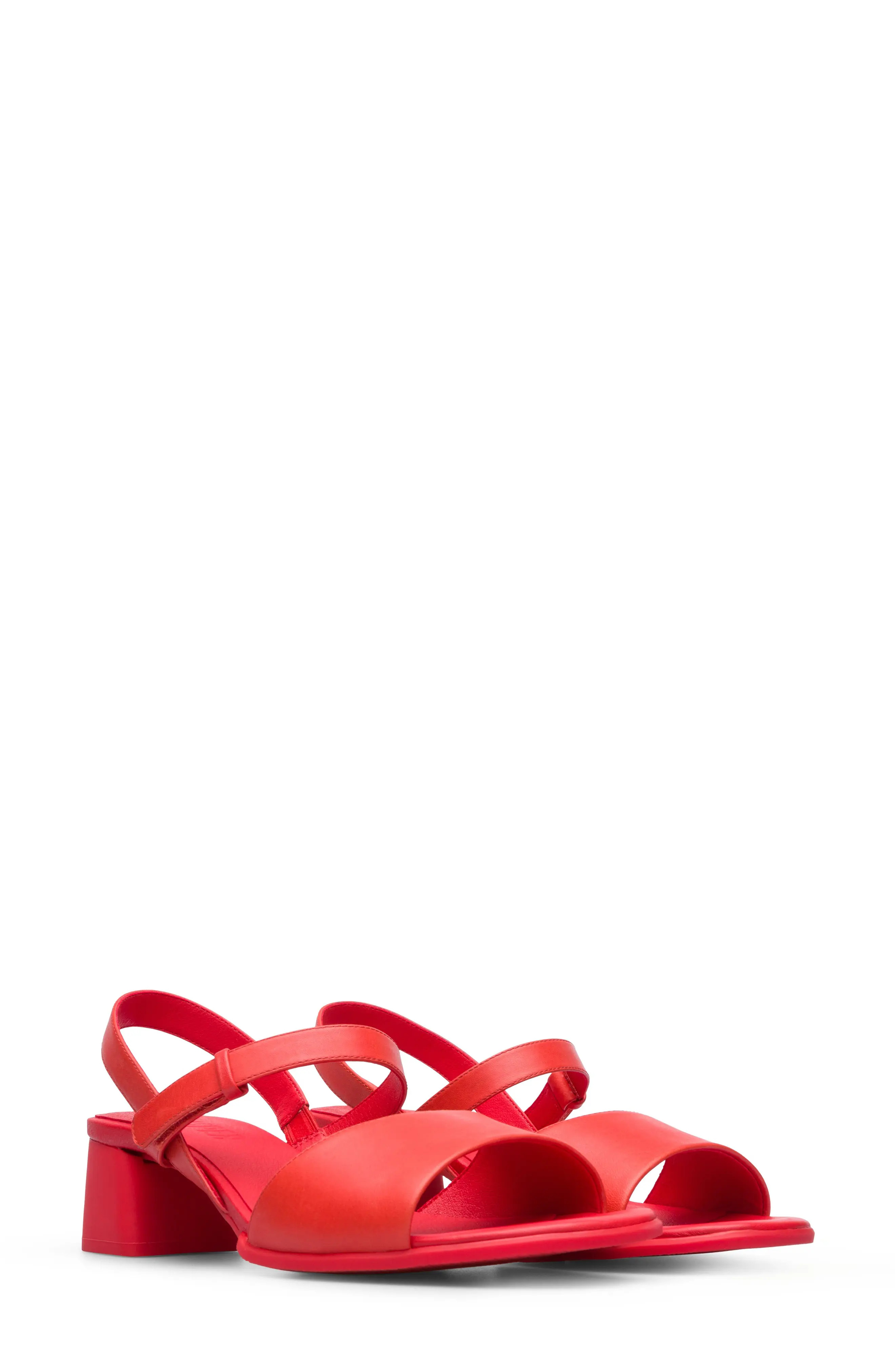 Camper Katie Block Heel Sandal in Red at Nordstrom, Size 5Us | Nordstrom