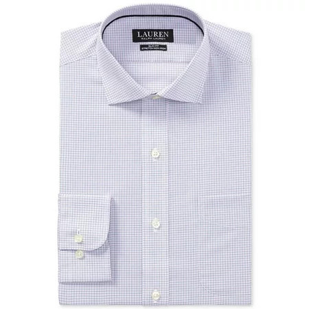 Ralph Lauren Men’s Dress Shirt (Pink/Blue 17.5×36/37) | Walmart (US)