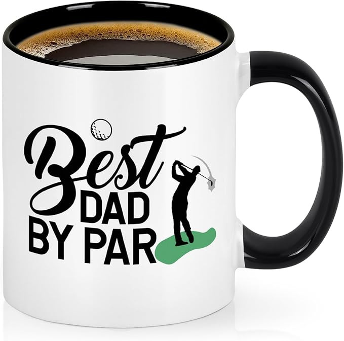 YHRJWN Golf Gifts for Dad, Golf Gifts for Men, Best Dad Coffee Mug, Christmas & Birthday Gift, Ch... | Amazon (US)