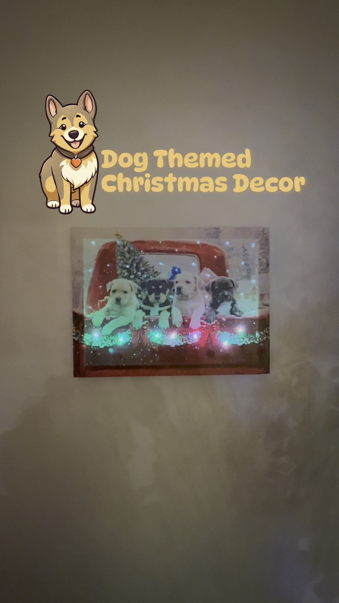 Does your pet get excited when it’s time to decorate? 
I love canvas LED holiday paintings’ 

#LTKHome #LTKVideo #LTKHoliday