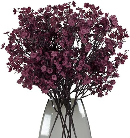 JAKY-Global Babys Breath Fabric Cloth Artificial Flowers 6 Bundle European Fake Silk Plants Decor... | Amazon (US)