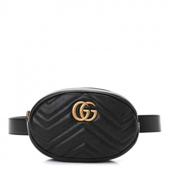 GUCCI

Calfskin Matelasse GG Marmont Belt Bag 85 34 Black | Fashionphile