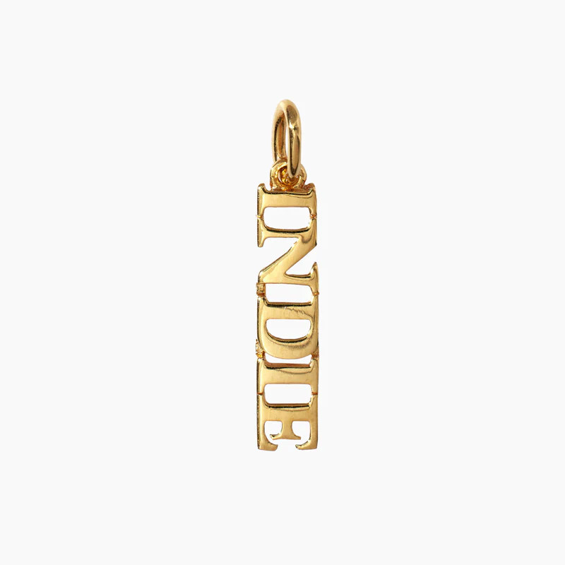 Gold Vermeil Name Pendant (Made To Order) | Otiumberg