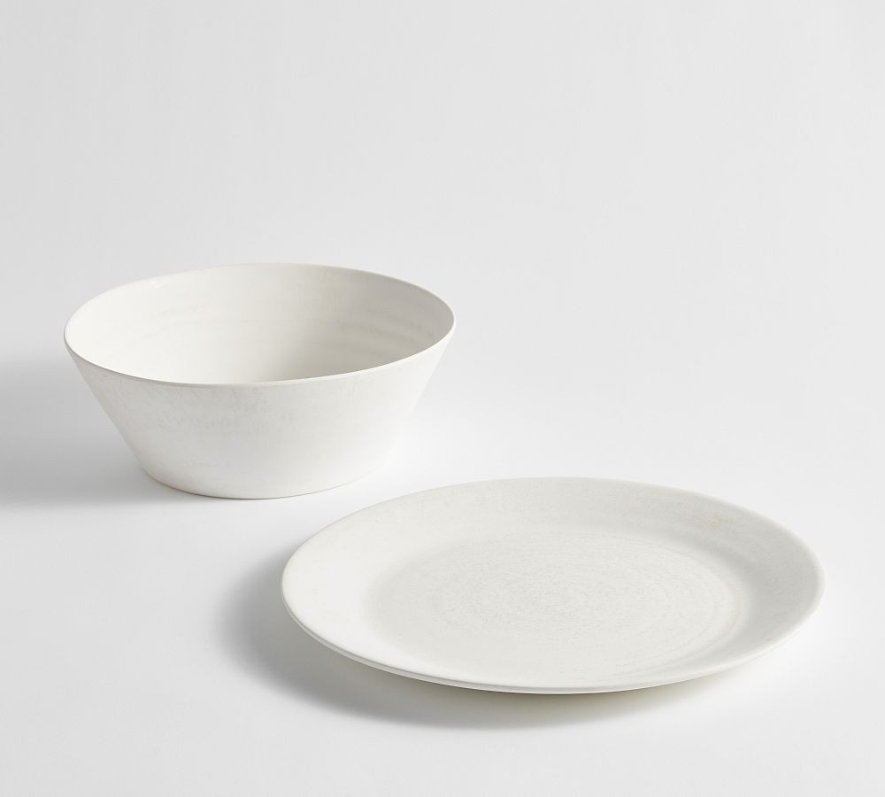 Larkin Outdoor Melamine Serving Bowl & Platter Set | Pottery Barn (US)