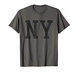New York Tshirt Women Men | Black Text Distressed Graphic NY T-Shirt | Amazon (US)