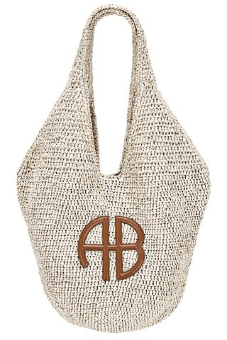 ANINE BING Large Leah Hobo in Natural & Cognac from Revolve.com | Revolve Clothing (Global)