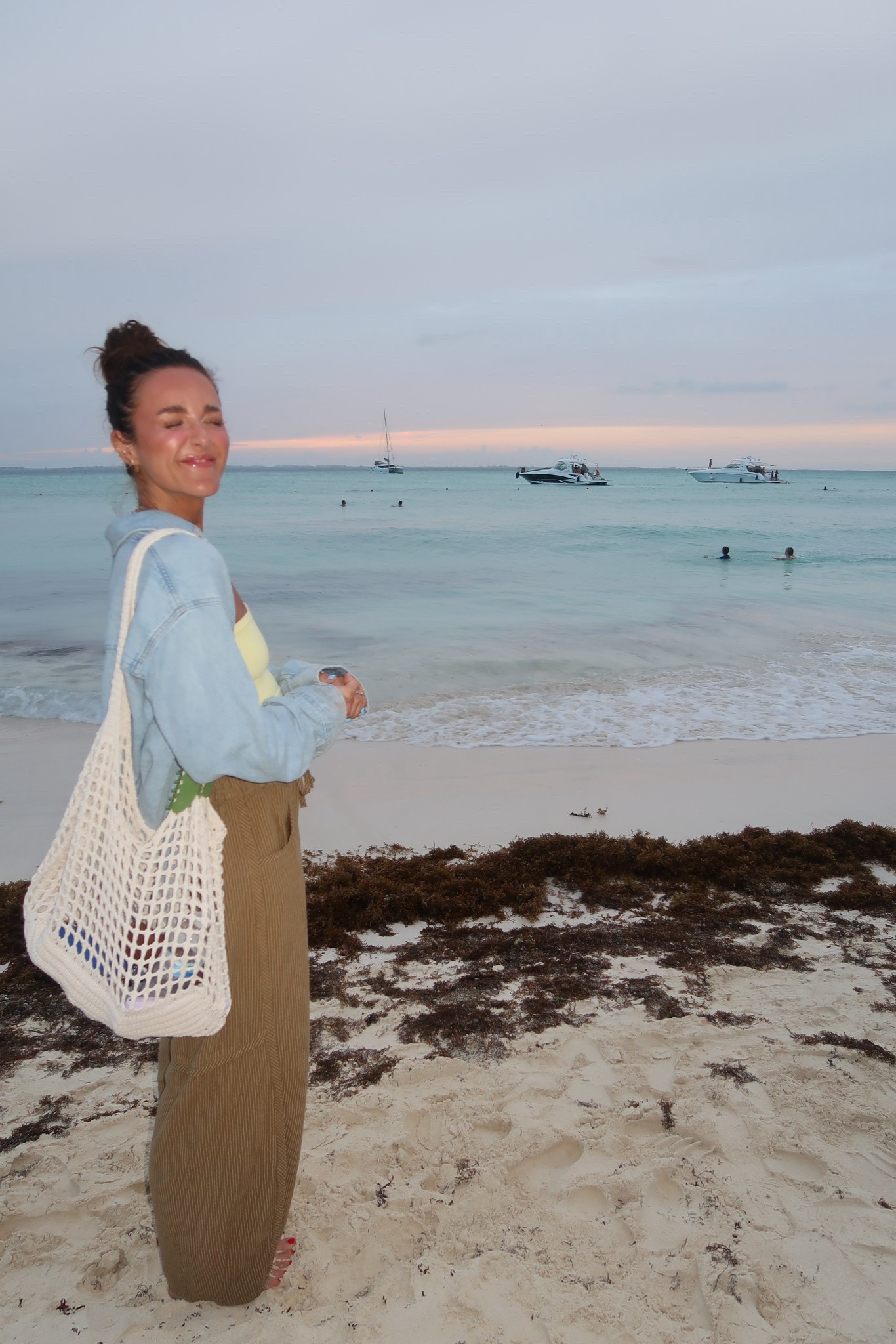 Vacation Fit
Pants- S
Bandeau - XS/S

#LTKTravel #LTKBeauty