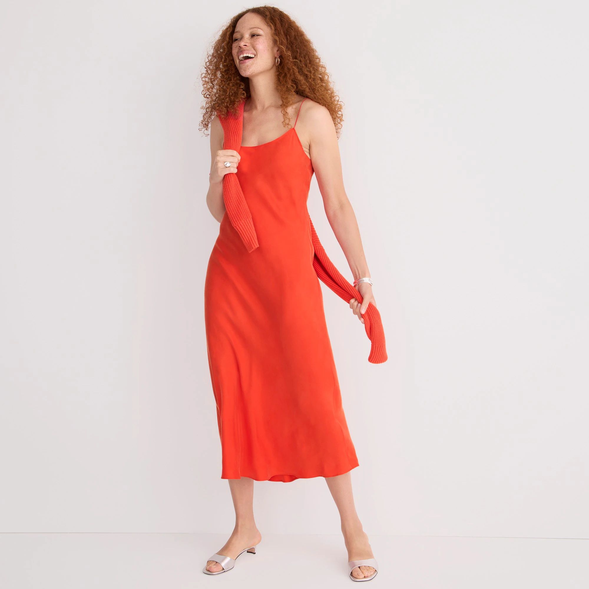 Gwyneth cupro-blend slip dress | J.Crew US