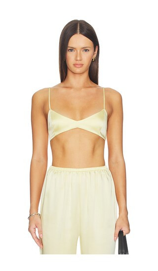 SEROYA Courtney Bra in Yellow. - size XXS | Revolve Clothing (Global)