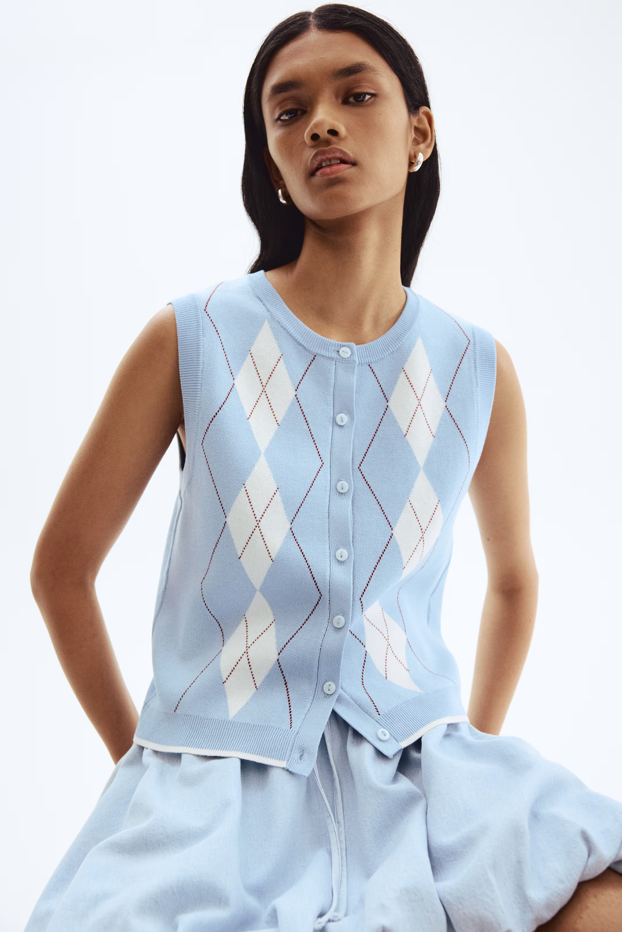 Fine-knit waistcoat | H&M (UK, MY, IN, SG, PH, TW, HK)