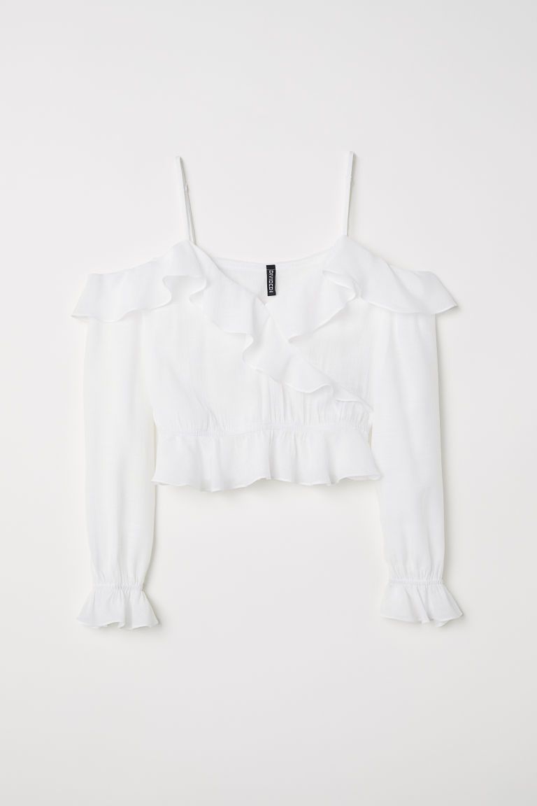 Cold shoulder blouse | H&M (UK, MY, IN, SG, PH, TW, HK)