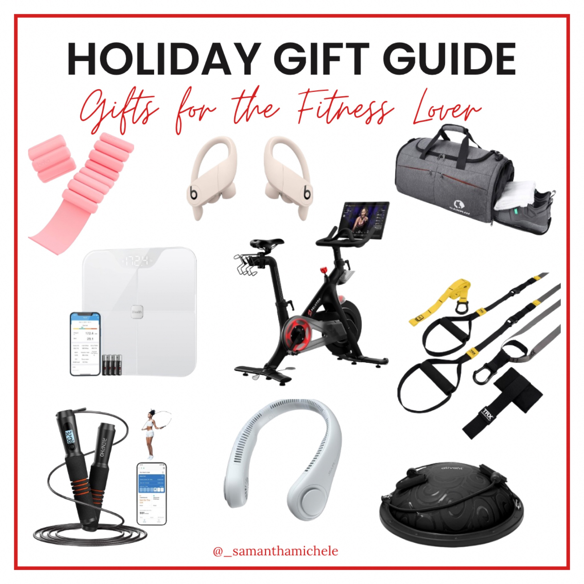 Holiday gift guide, Gifts for the fitness lover, Fitness gift ideas, Peloton bike, Gym bag, Headphones, Neck fan

 

#LTKfitness #LTKHoliday #LTKGiftGuide