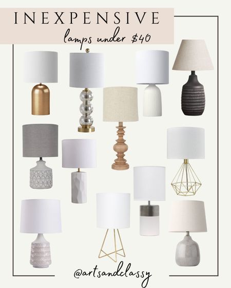 Table lamps are a great way to add a touch of warmth and soft lighting to any room in your home. With so many different styles, sizes, shapes, materials, and colors available, it's easy to find the perfect table lamp that fits your personal style and taste. Table lamps can be found with classic or modern designs featuring intricate details like metal accents, patterned or solid-colored shades, and even intricate patterns carved into the body of the lamp. Whether you're looking for something traditional or something sleek and modern, there are plenty of options to choose from.

For those on a budget, there are plenty of table lamps under $40 available at both Walmart and Target. If you're looking for something a bit more elaborate you can also find ceramic pieces with delicate floral details and warm hues for a more vintage feel. 

No matter what style you decide on for your table lamps they are sure to brighten up your space and create a comfortable atmosphere in any room. When selecting your new lighting fixture keep in mind that you should always look at the wattage of the bulb when searching for one that won't overpower the room while still providing enough illumination to see clearly. With these tips in mind you will be sure to find the perfect table lamp that adds just the right amount of cozy charm to your home!

Table lamps
Lamps under $40
Walmart finds
Target finds


#LTKunder100 #LTKunder50 #LTKhome