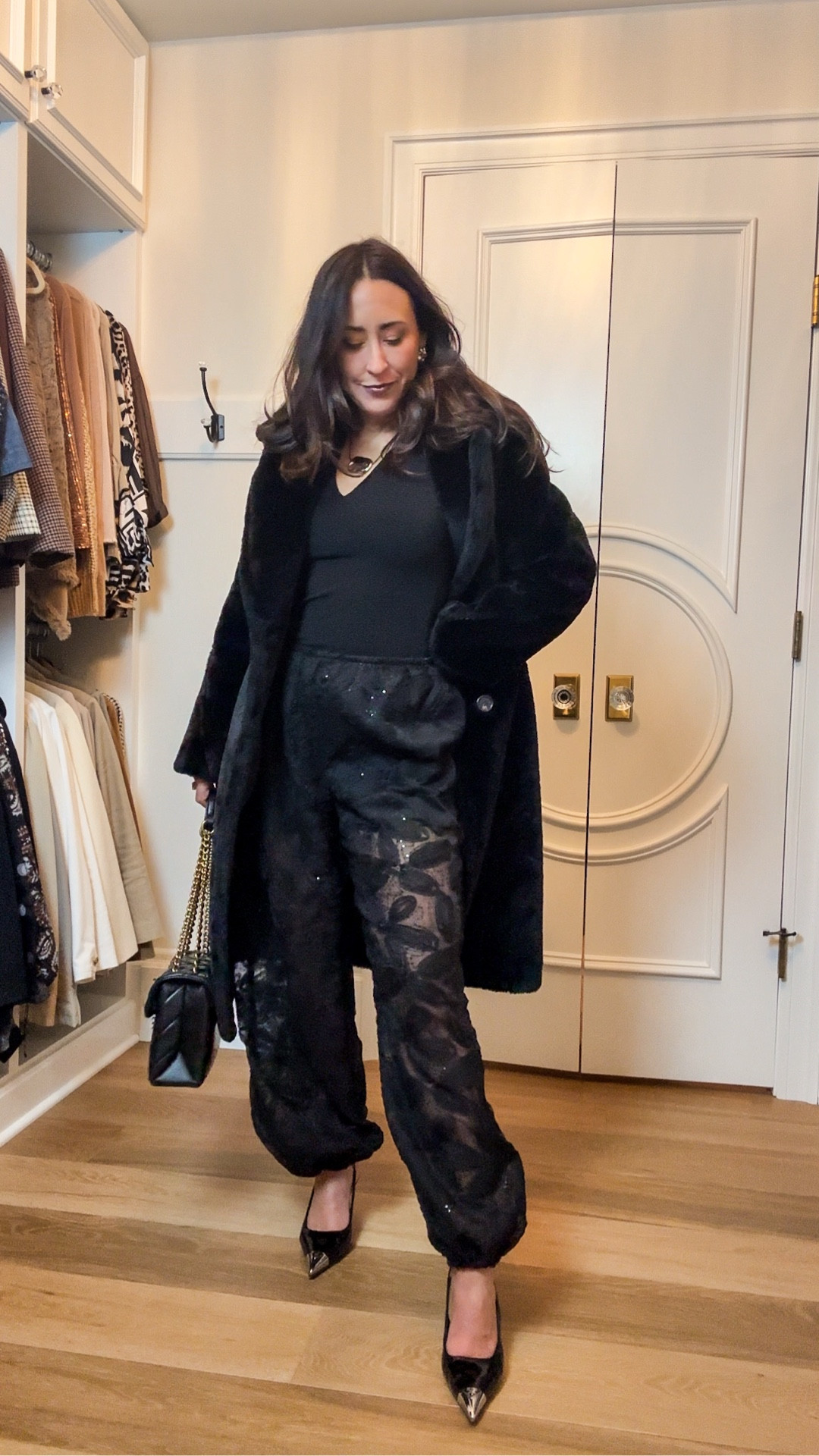 All black outfit never disappoints!! These pants are so good and so fancy!! Love! Linking various price points for items!!
Zara pants 9721/636/800
Size small 

NYE outfit 
New years 
Holiday 
Party season
Christmas 
Event 

#LTKSeasonal #LTKOver40 #LTKFindsUnder100