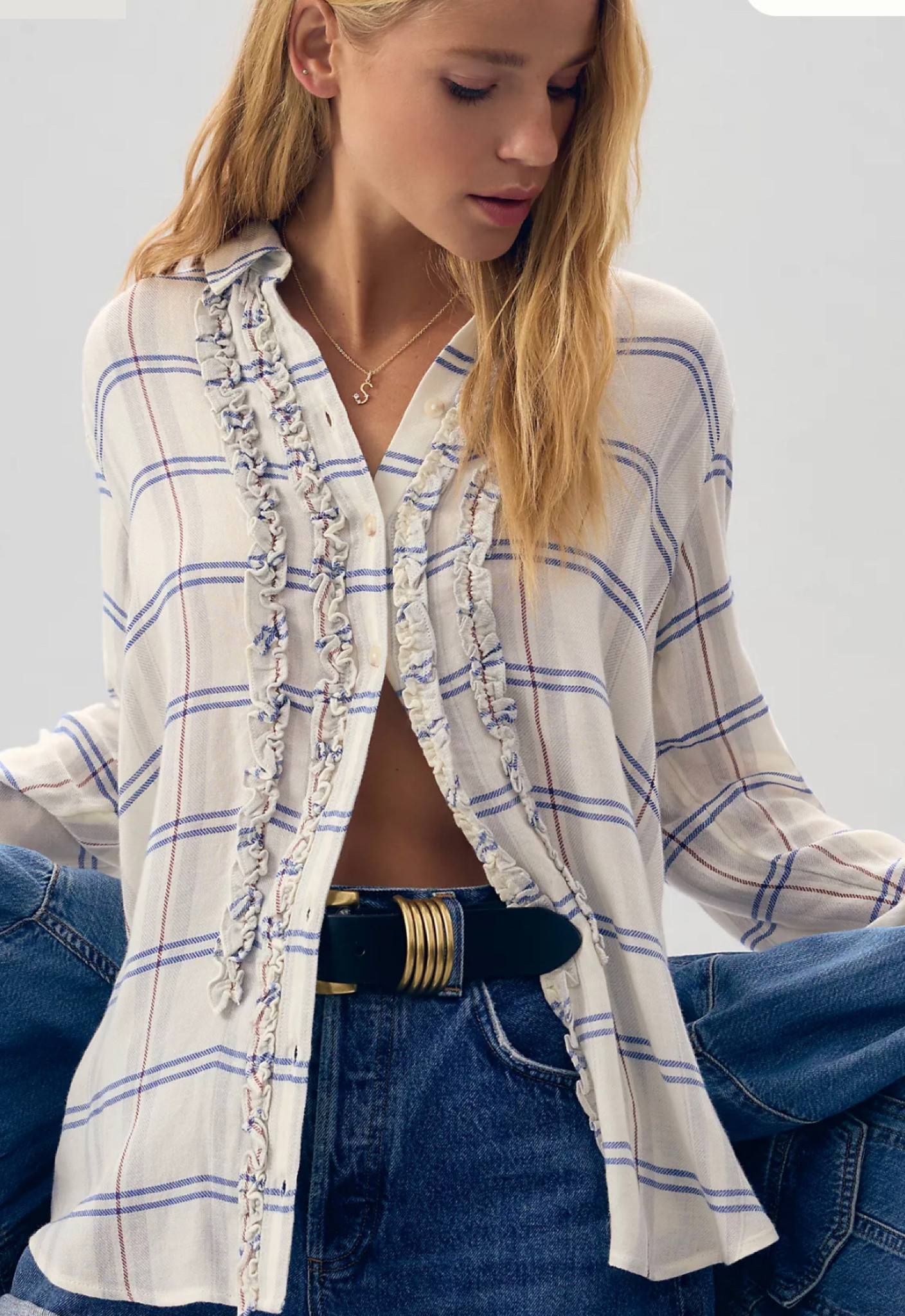 My version of the flannel shirt. This color is fully stocked up to plus  

#LTKmidsize #LTKplussize #LTKSeasonal