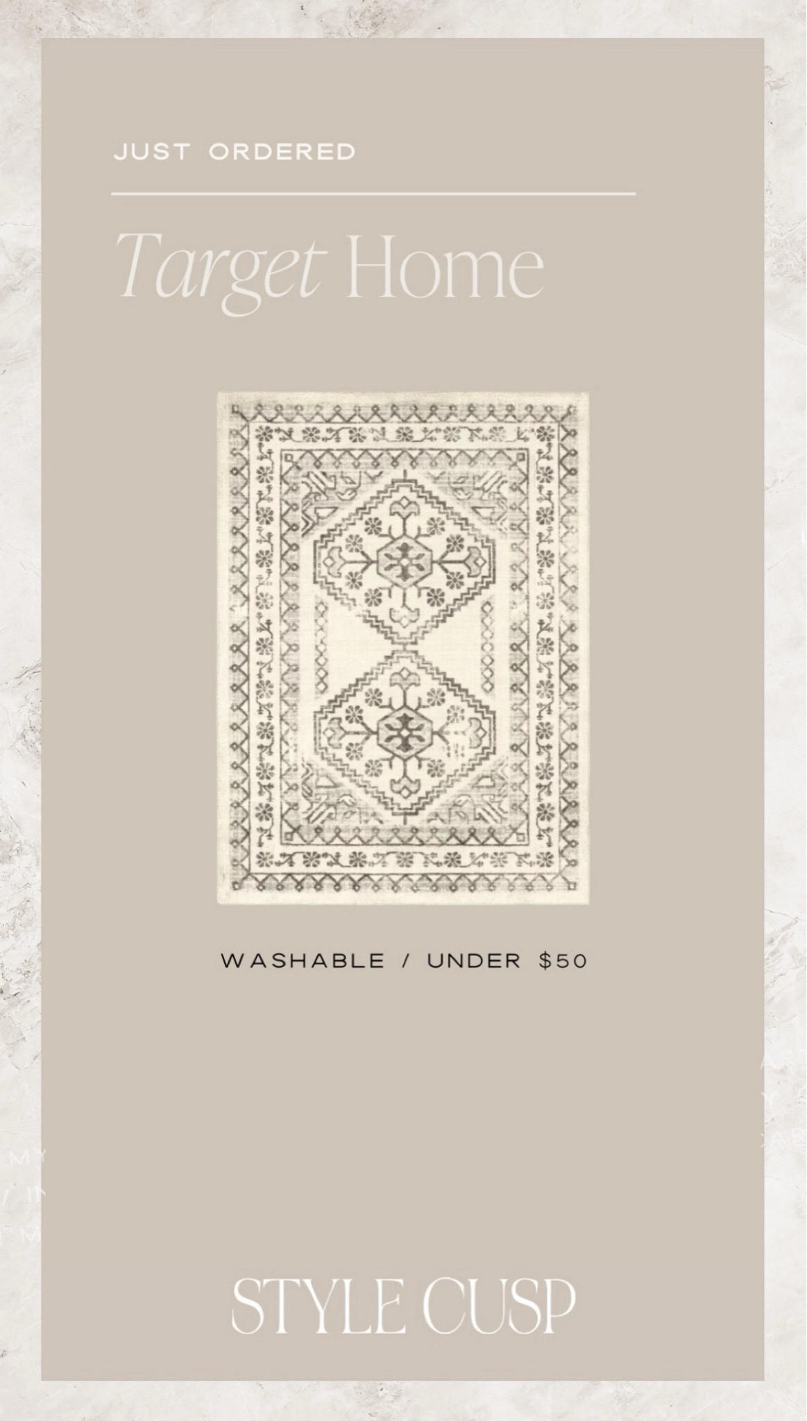 Just ordered this gorgeous target rug for my Naples home! Under $50 fall home decor from target 

#LTKHome