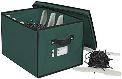 Primode Christmas Light Box Organizer | Holiday Light Storage Box with Lid Constructed of Durable... | Amazon (US)