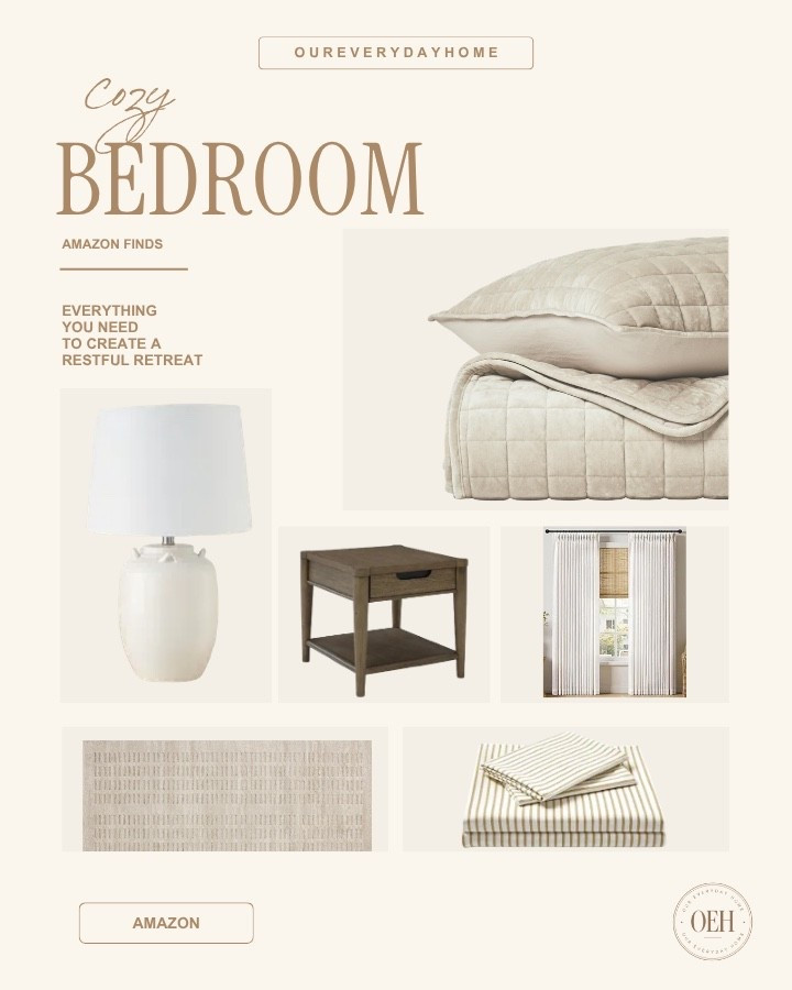 Create a cozy bedroom for the cooler months that are headed our way! #neutralhome #bedroomdecor #amazonhome

#LTKHome #LTKSaleAlert