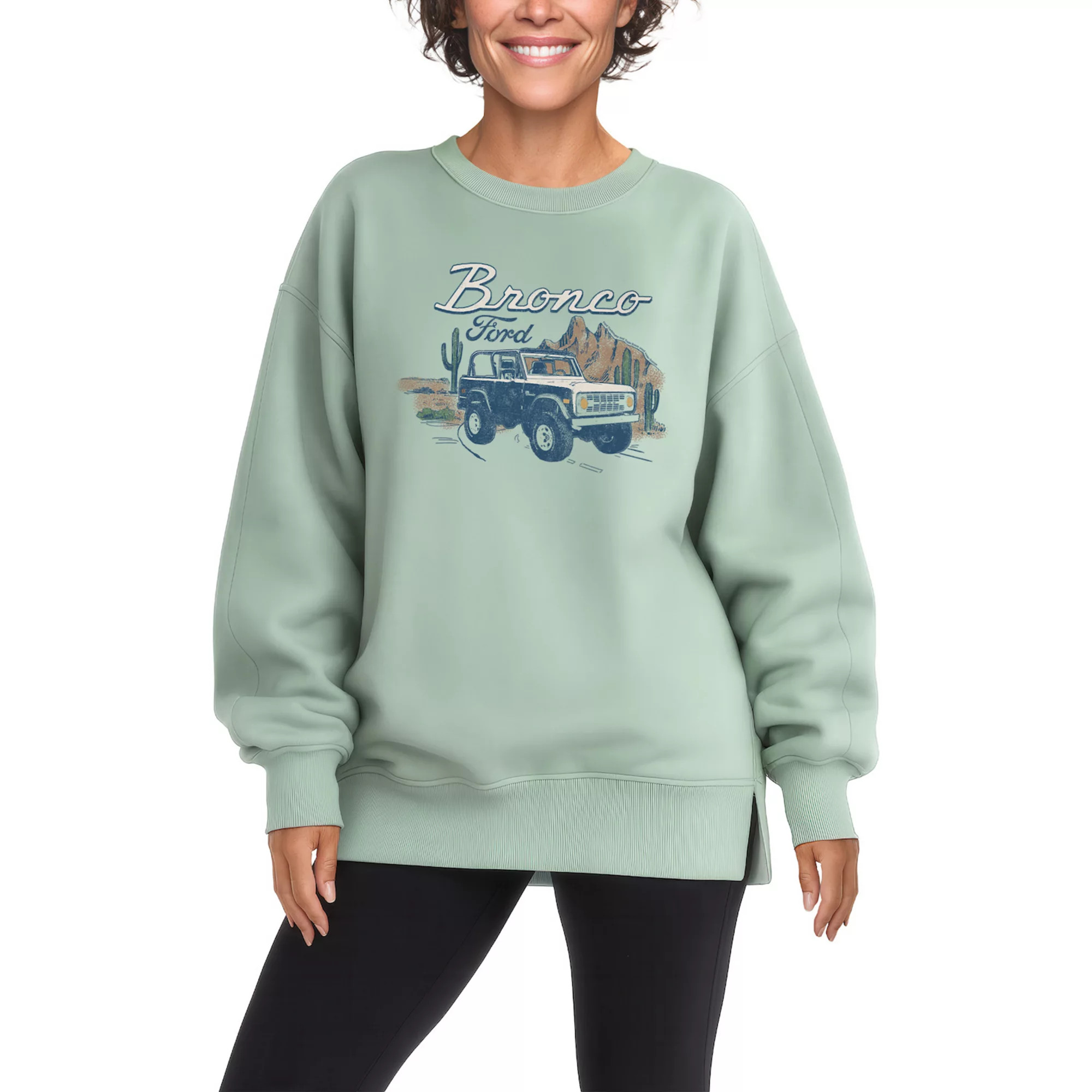 Women's Ford Bronco Desert Oversized Fleece Crew Sweatshirt | Kohl's