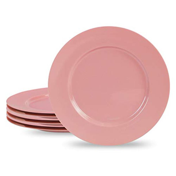 Reston Lloyd Set Calypso Basics Melamine Dinner Plate, Set of 6, Pink - Walmart.com | Walmart (US)