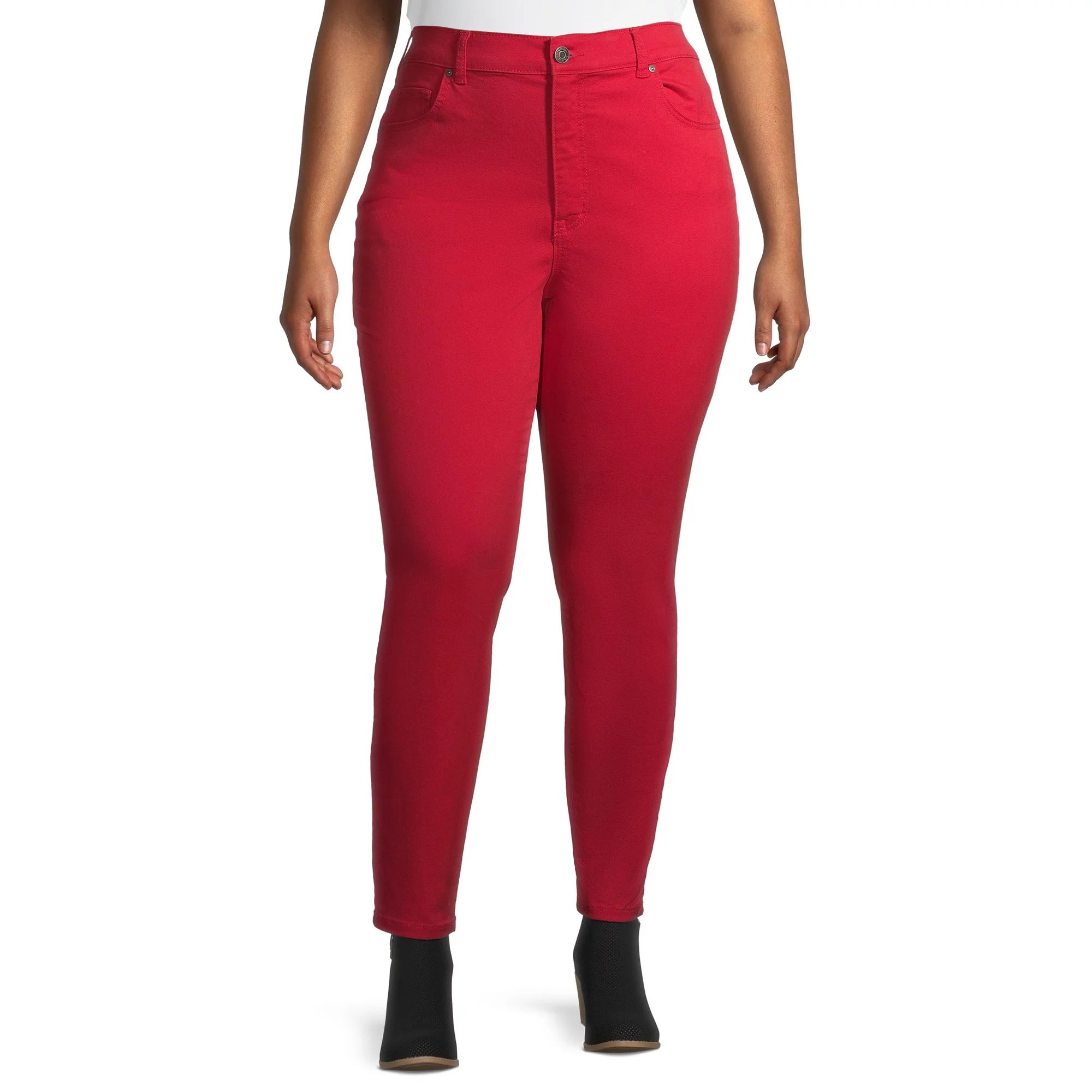 Terra & Sky Women's Plus Size Skinny Jeans | Walmart (US)
