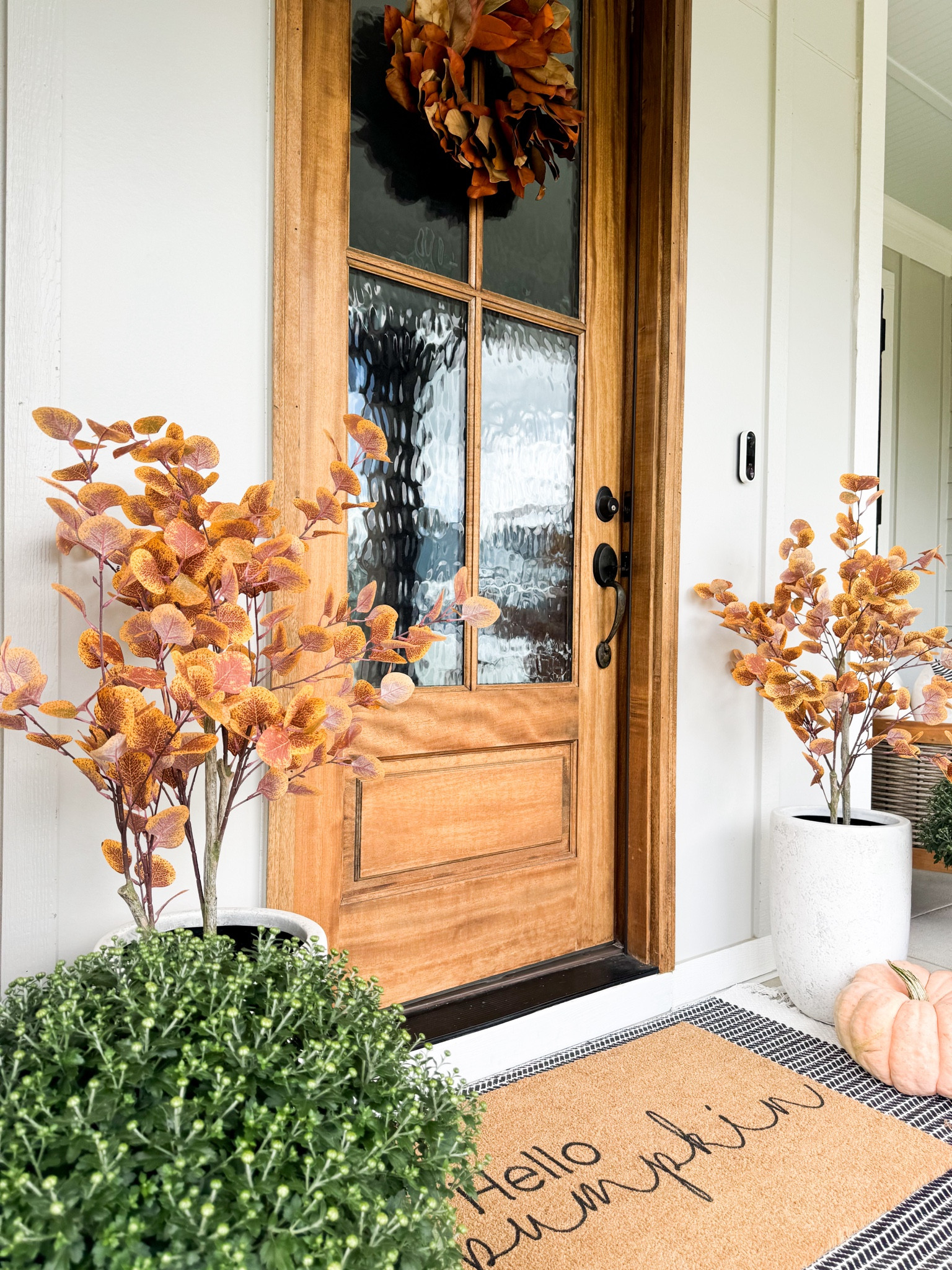 🍂Fall Front Porch 

#fallstyling #fallfrontporch #falldecor #pumpkinseason 

Front door wreath, fall wreath, fall mat, fall trees, faux tree, outdoor tree, porch decor, fall styling, fall decorating 



#LTKSeasonal #LTKFallSale #LTKHome
