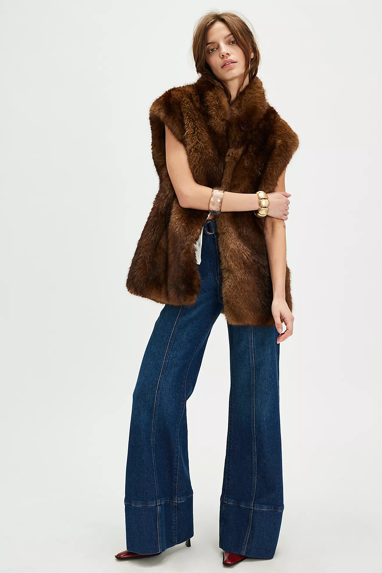 Laila Faux Fur Vest | Free People (Global - UK&FR Excluded)