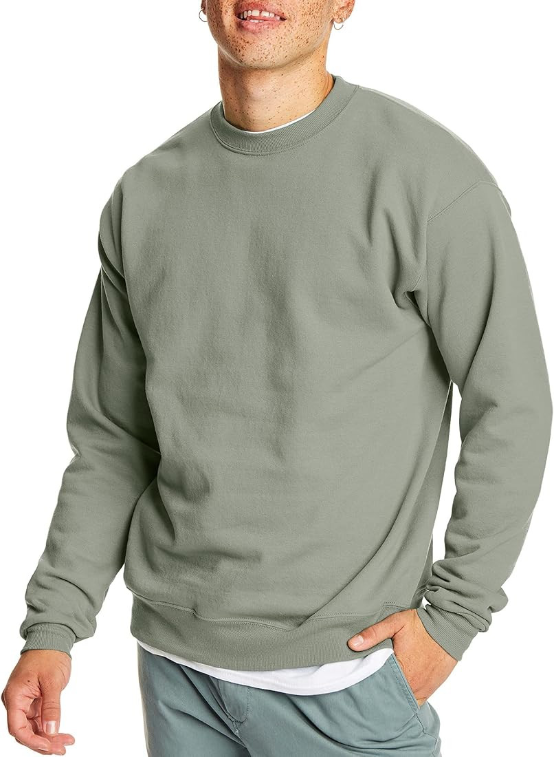 Hanes EcoSmart Fleece, Cotton-Blend Pullover, Crewneck Sweatshirt for Men (1 Or 2 Pack) | Amazon (US)