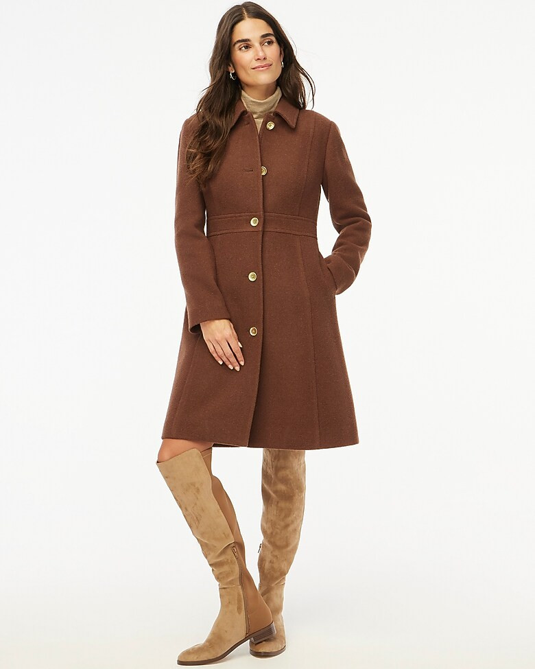 Petite wool-blend lady day coat | J.Crew Factory