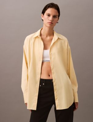 Stretch Poplin Relaxed Fit Button-Down Shirt | Calvin Klein | Calvin Klein (US)