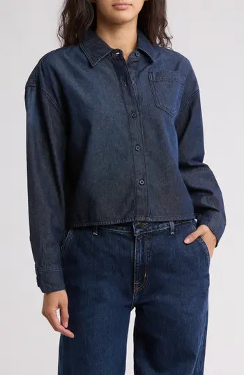 Crop Denim Shirt | Nordstrom Rack