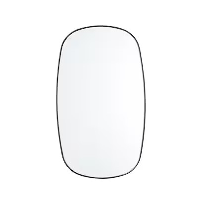 Origin 21 O21 20-inx34-in BLK PILL MIRR 20-in W x 34-in H Oval Black Polished Frameless Full Leng... | Lowe's