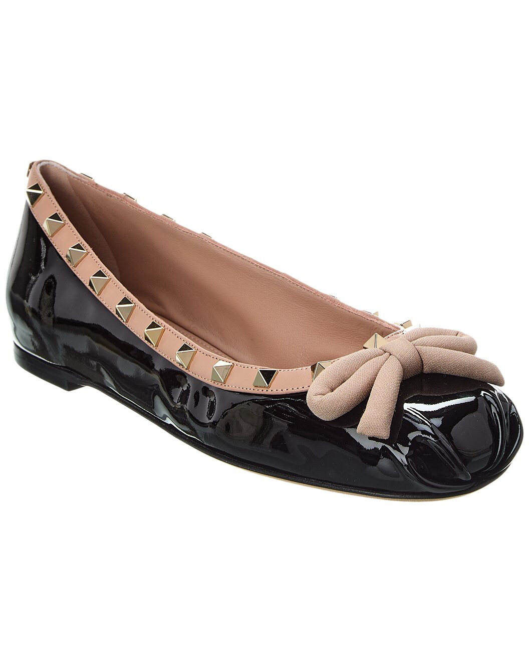 Rockstud Patent Ballerina Flat | Rue La La