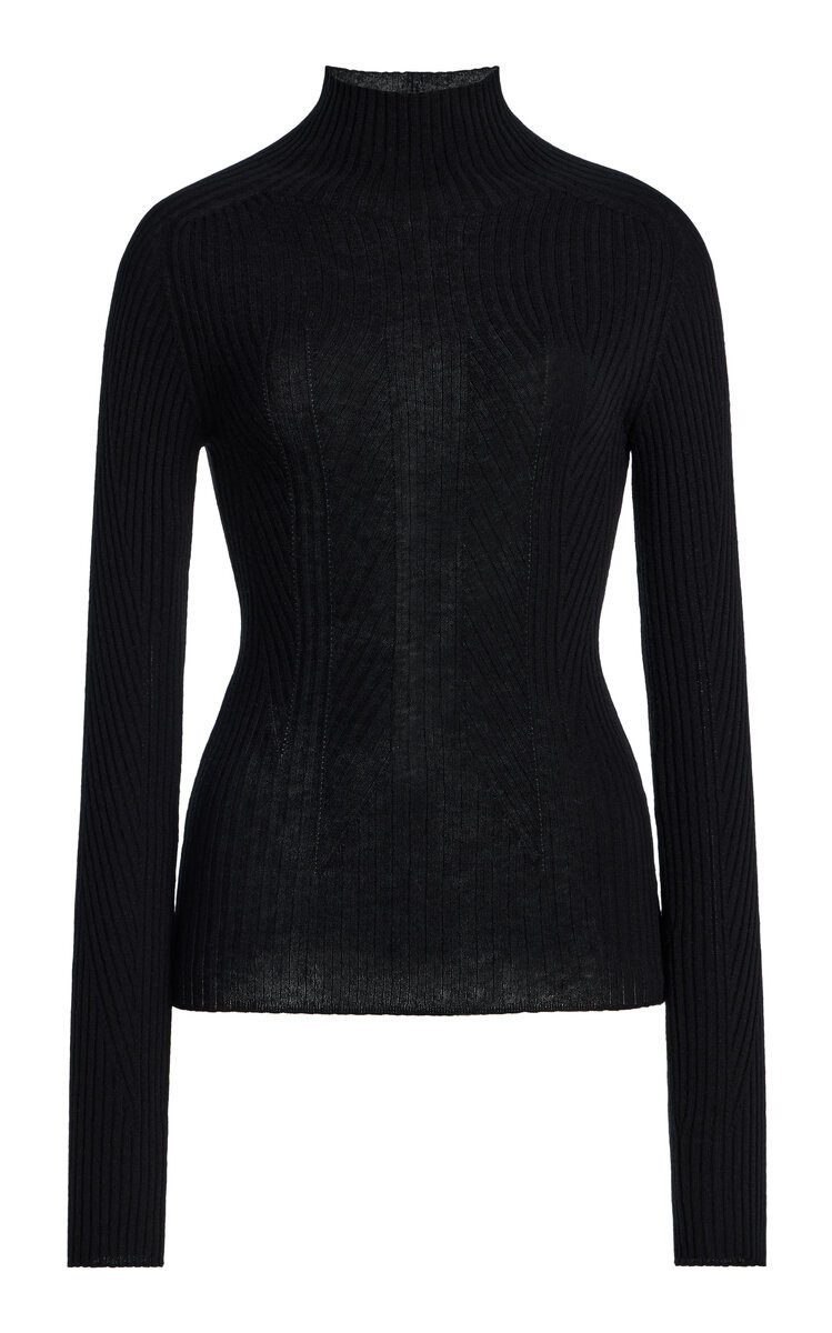 DL1961 Turtleneck Ribbed-Knit Sweater | Moda Operandi (Global)