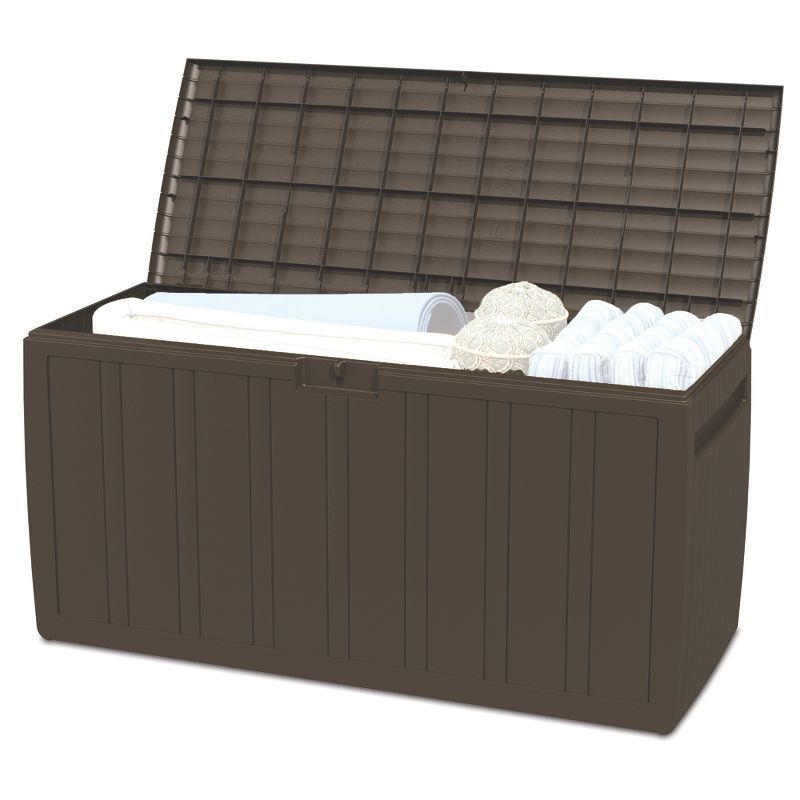 Ram Quality Products Large Outdoor Storage Deck Box Organizer Bin Waterproof Patio Furniture, 71 ... | Target