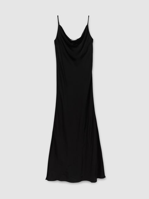 Isabel
                Satin Cowl Neck Midi Dress | Reiss UK