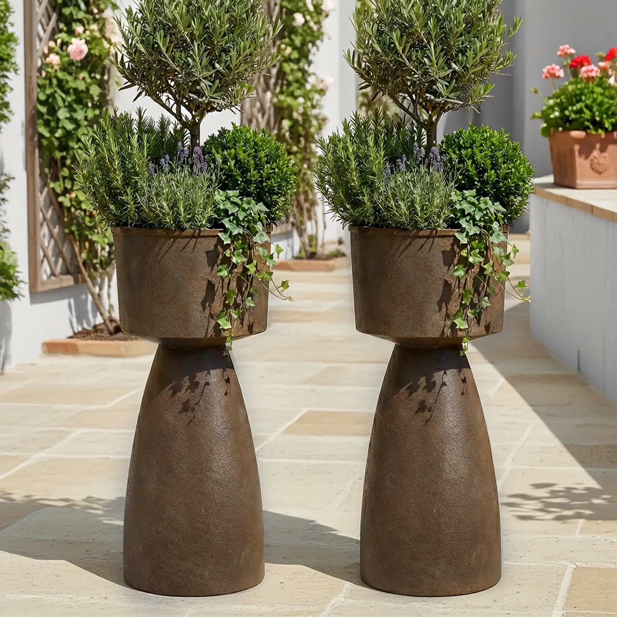 Latitude Run® Modern Decorative Garden Pots for Indoor & Outdoor Use | Wayfair | Wayfair North America