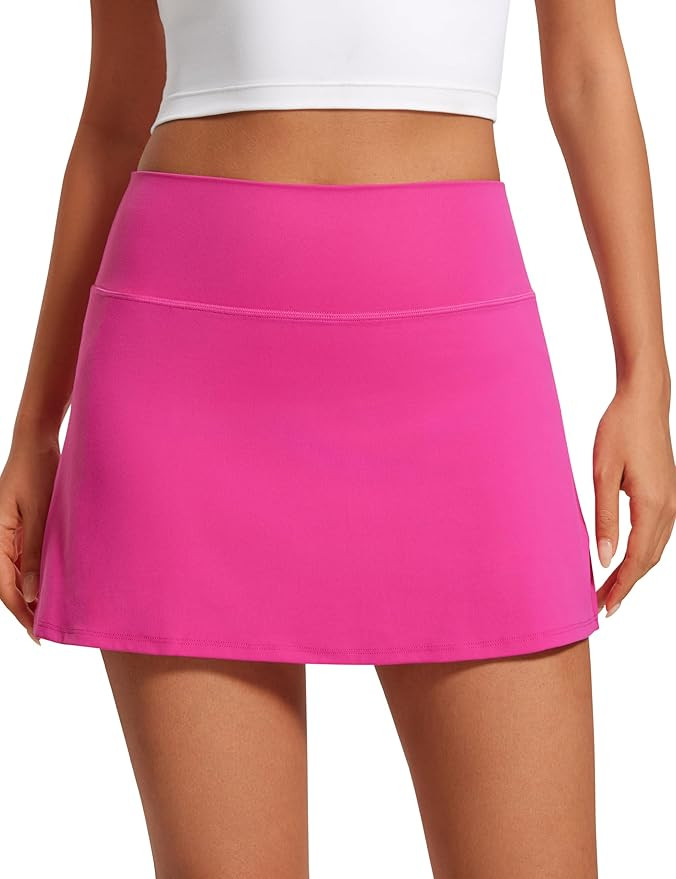 CRZ YOGA Butterluxe Skirts for Women High Waisted A Line Tennis Golf Athletic Casual Skorts with ... | Amazon (US)