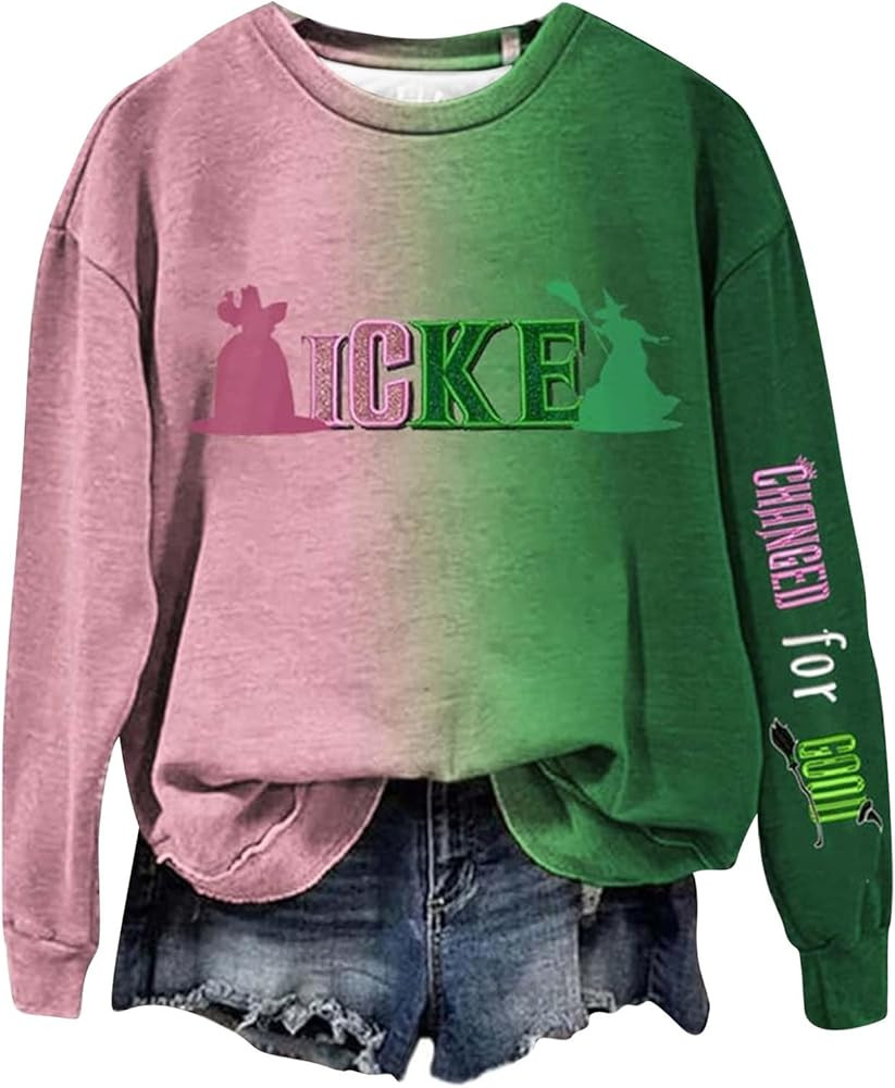 Sweatshirt for Women Musicals Shirts Trendy 2024 Fashion Sweater Long Sleeve Crew Neck Clothes | Amazon (US)