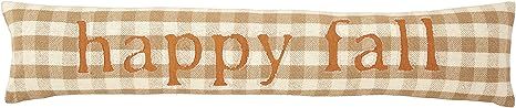 Mud Pie Check Long Pillow, Happy Fall | Amazon (US)