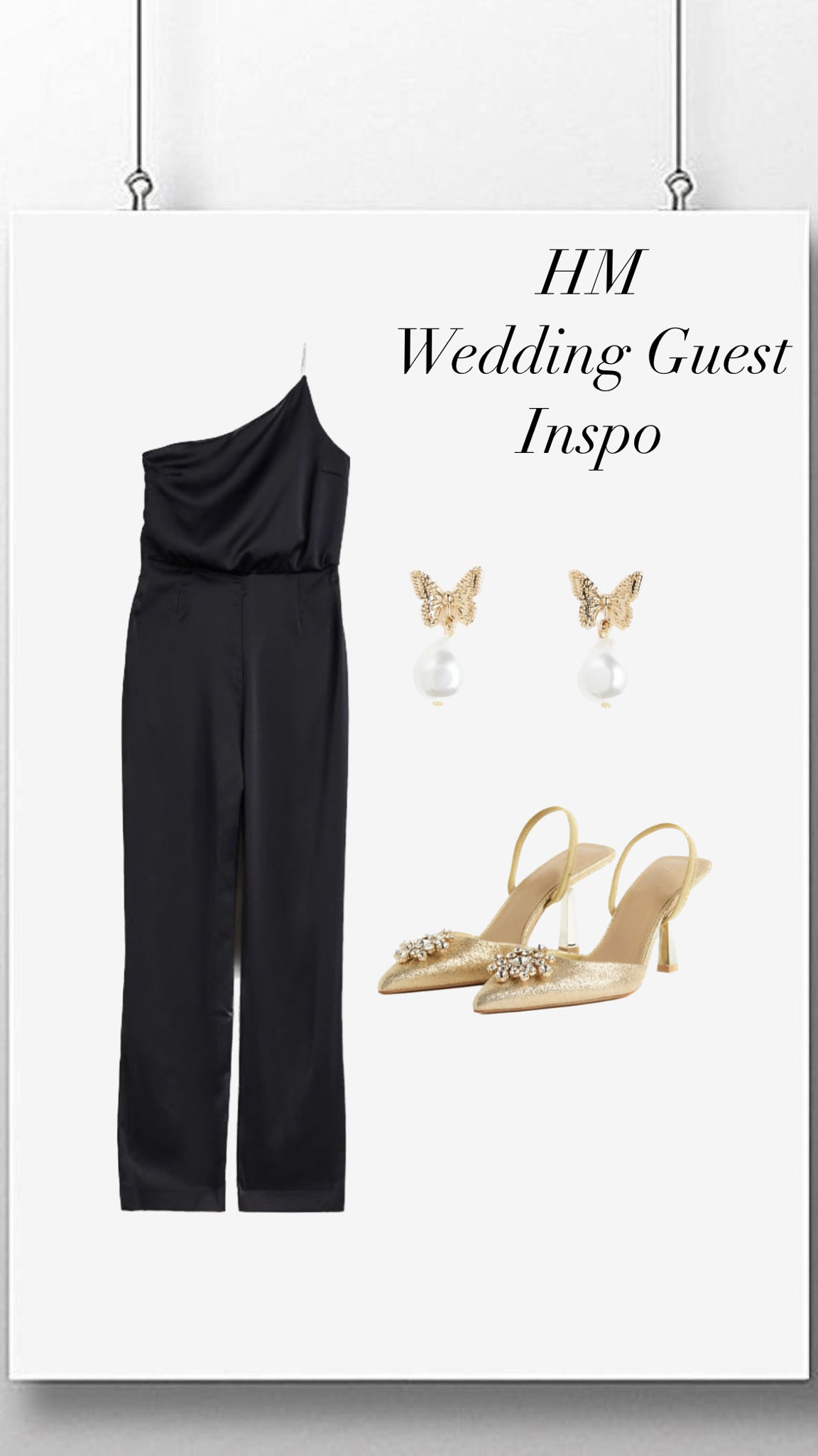 Loving this fancy jumpsuit from H&M! It would be a perfect option for a wedding guest outfit with gold accents. Plus they are doing a deal if 25% off $125 or more.

#LTKSeasonal #LTKsalealert #LTKunder100