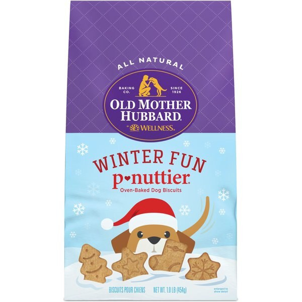 Old Mother Hubbard Winter Fun P-Nuttier Crunchy Dog Treats, 1-lb bag | Chewy.com