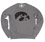Blue 84 Men's Iowa Hawkeyes Tri-Blend Crewneck Sweatshirt Vintage Icon Heather Grey, Grey, XX-Large | Amazon (US)
