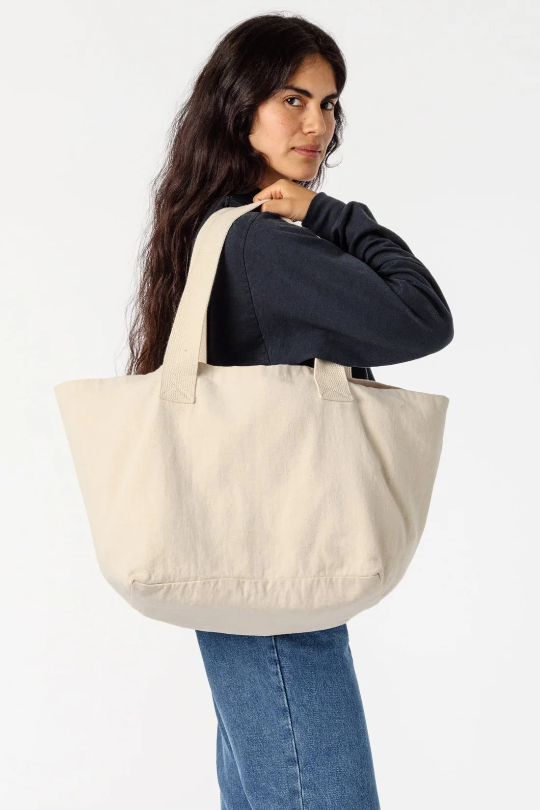 BD07 - Bull Denim Essential Tote Bag | Los Angeles Apparel