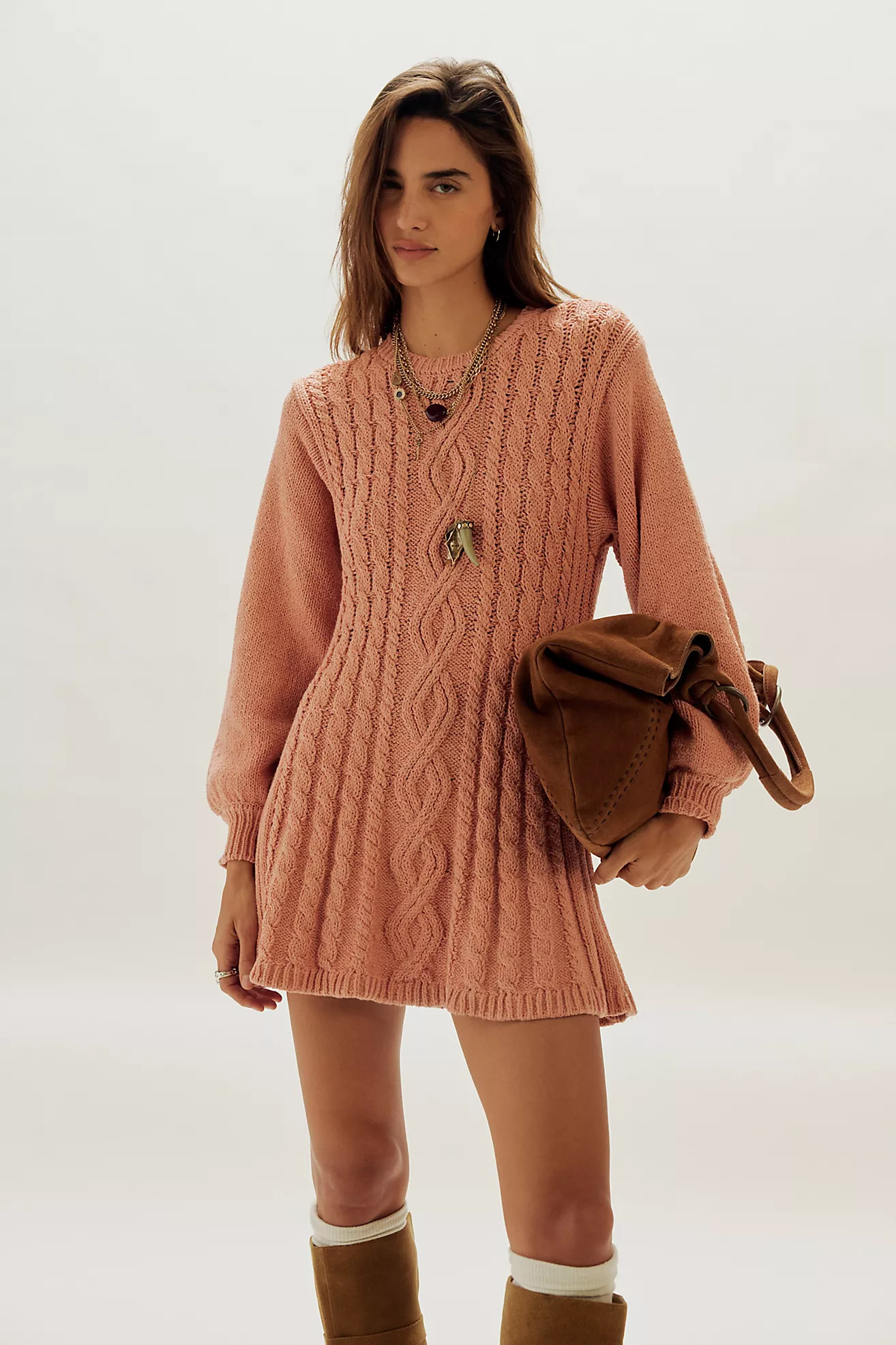 Orla Cable Knit Mini Dress | Free People (Global - UK&FR Excluded)