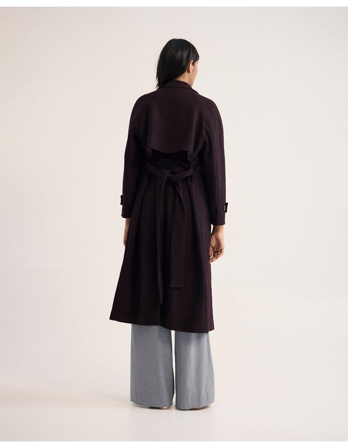 GEMMA WOOL RICH TRENCH COAT | David Jones (Australia & New Zealand)
