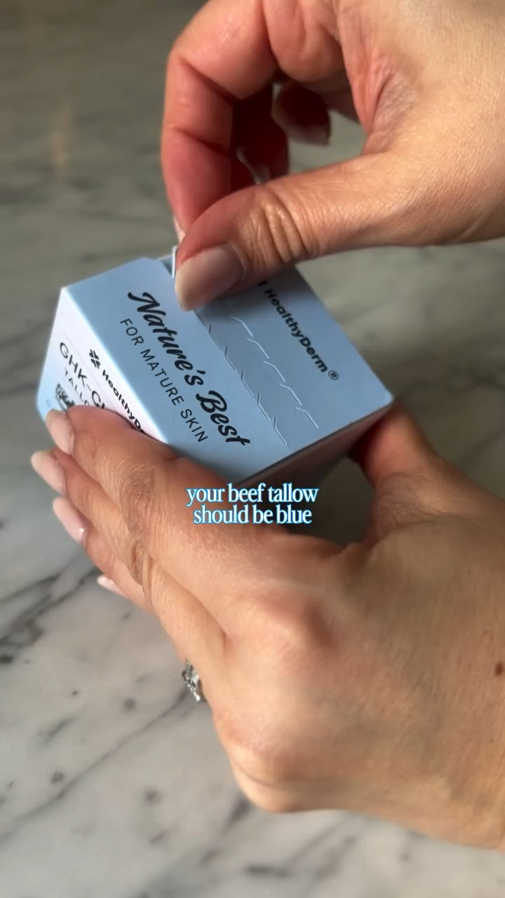 I know that sounds wild… but stay with me.

Not all beef tallow is created equal — and if yours *isn’t* blue, you might be missing out on some serious skin benefits.

This formula is infused with **copper peptides (GHK-Cu)** and methylene blue— that’s what gives it that subtle blue tint. And it’s not just for looks… copper peptides are known for supporting skin repair, improving elasticity, and helping your skin look smoother, firmer, and more *alive* over time.

Now pair that with nutrient-rich beef tallow (aka one of the most skin-compatible moisturizers out there) and you get:

✨ deep, long-lasting hydration
✨ barrier repair (especially if your skin is dry or sensitive)
✨ a natural glow without that greasy feel
✨ support for fine lines + overall skin texture

I’ve been reaching for this when my skin feels dull, dry, or just *off* — and it gives that calm, hydrated, healthy look without irritating my skin.

If you’ve been using plain tallow and not seeing results… this might be why 👀

The blue tint = the upgrade your skincare didn’t know it needed.

Comment **SHOP** and I’ll send you the link 💙

@healthyderm.official @stackinfluence #healthyderm #healthydermpartner