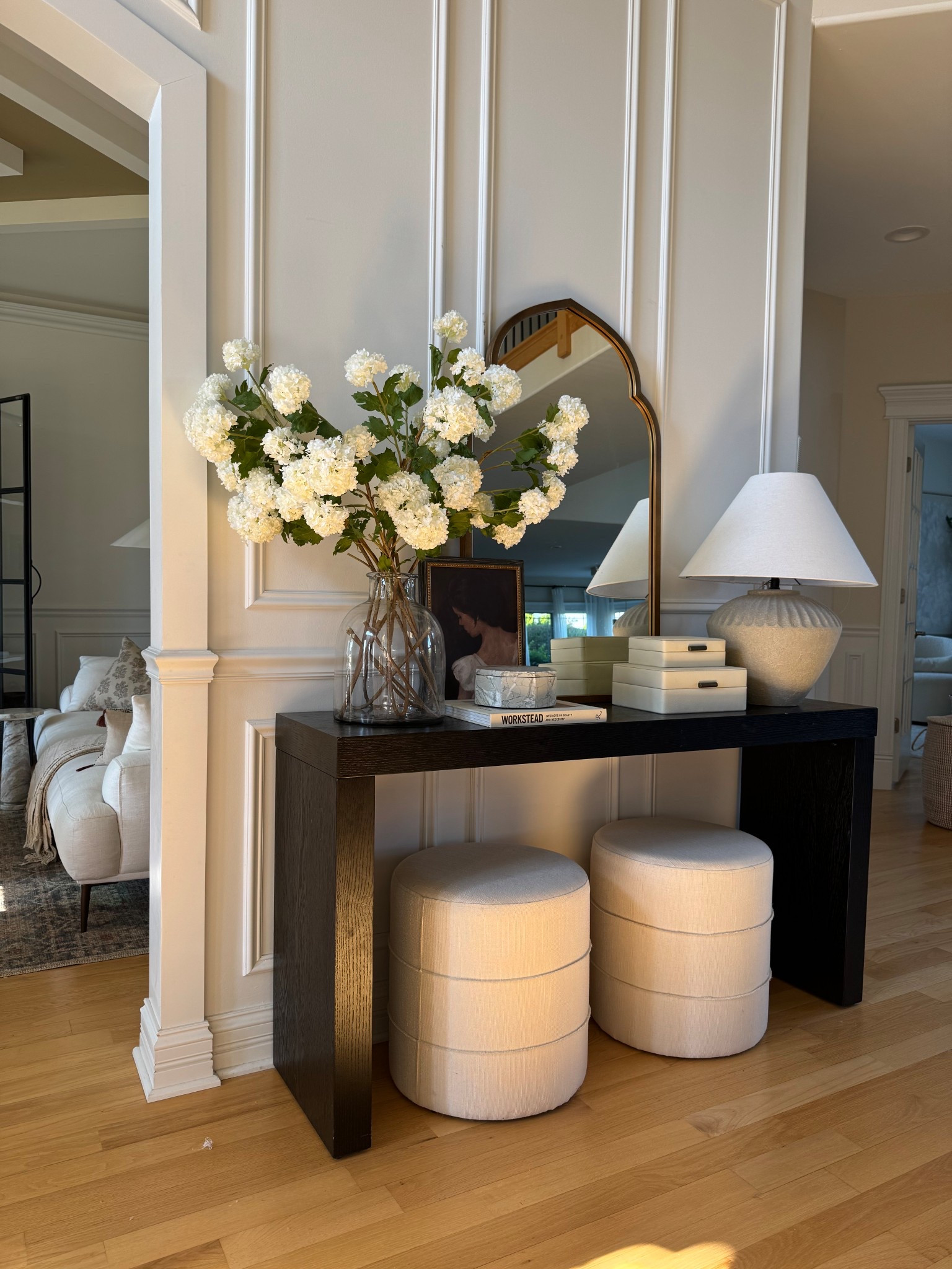Entryway views in our home! This console table is one of my favorite look for less purchases! It’s giving RH vibes for less! 

#LTKSeasonal #LTKHome #LTKSaleAlert
