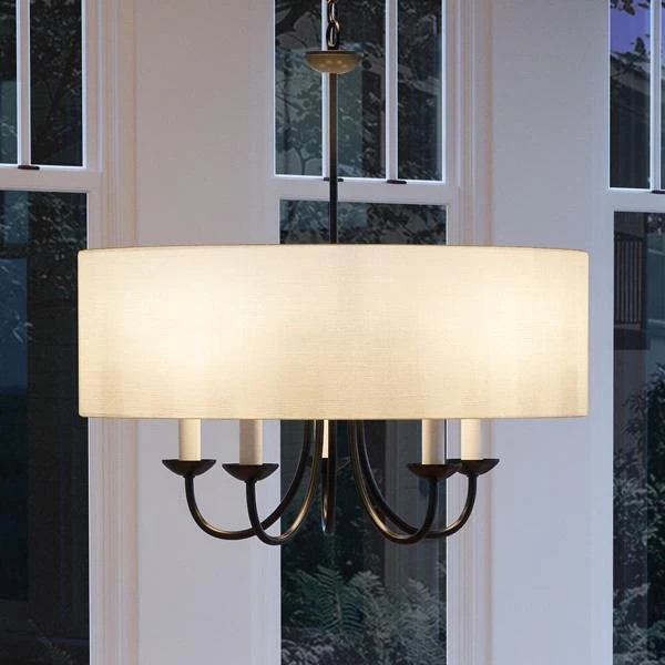 UHP2281 Transitional Chandelier, 21-1/8"H x 21-5/8"W, Olde Bronze Finish, Aurora Collection | Urban Ambiance, Inc.
